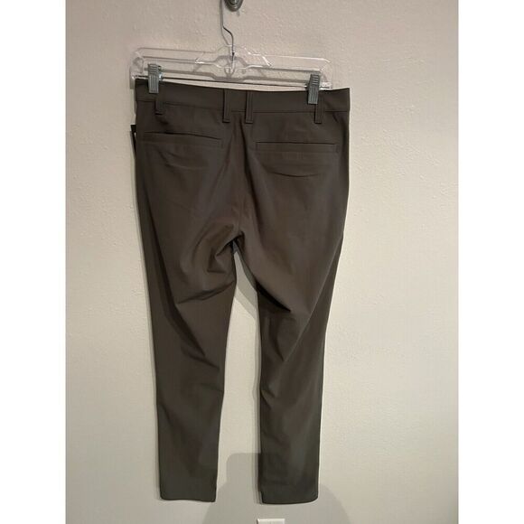Rhone Mens Size 28 28x33 Commuter Pants Slim Green Stretch Chino - Picture 5 of 6